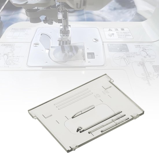2 stuks spoel afdekplaat XF2404001 compatibel met Brother BB370/BM2800/BM2800CT/BM2800FG/BM3550FG naaimachine naald afdekplaat, transparant — afbeelding 2