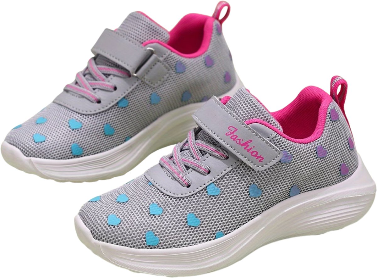 Currero Schoenen Meisjes Sneakers Comfortabel Wandelschoenen Casual Kinder Schoenen 25 Grijs