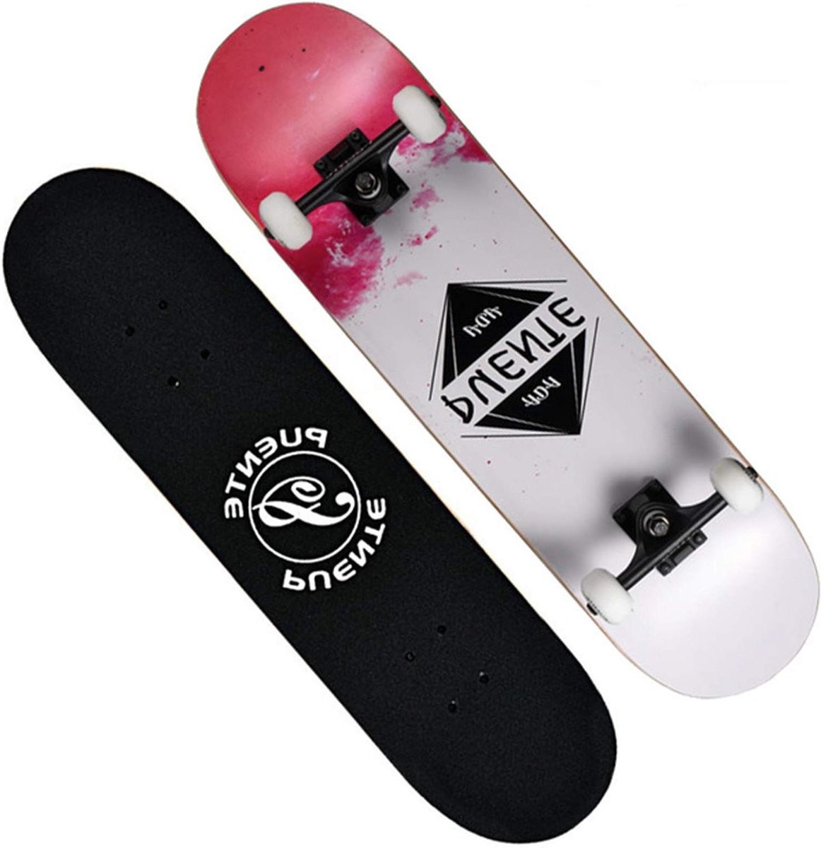 Compleet Skateboard Cruiser Board Tricks Oefenen 8 Laags Esdoornhout 31 x 8 Inch
