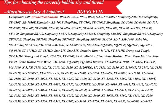 APW-40S2 Voorgewonden spoeltjes, Size A, wit, 144 stuks - Size A/Class15/SA156 kunststof zijkanten, 40S/2 #60/34WT wit voor naaien & quilten; compatibel met Brother, Singer — afbeelding 4