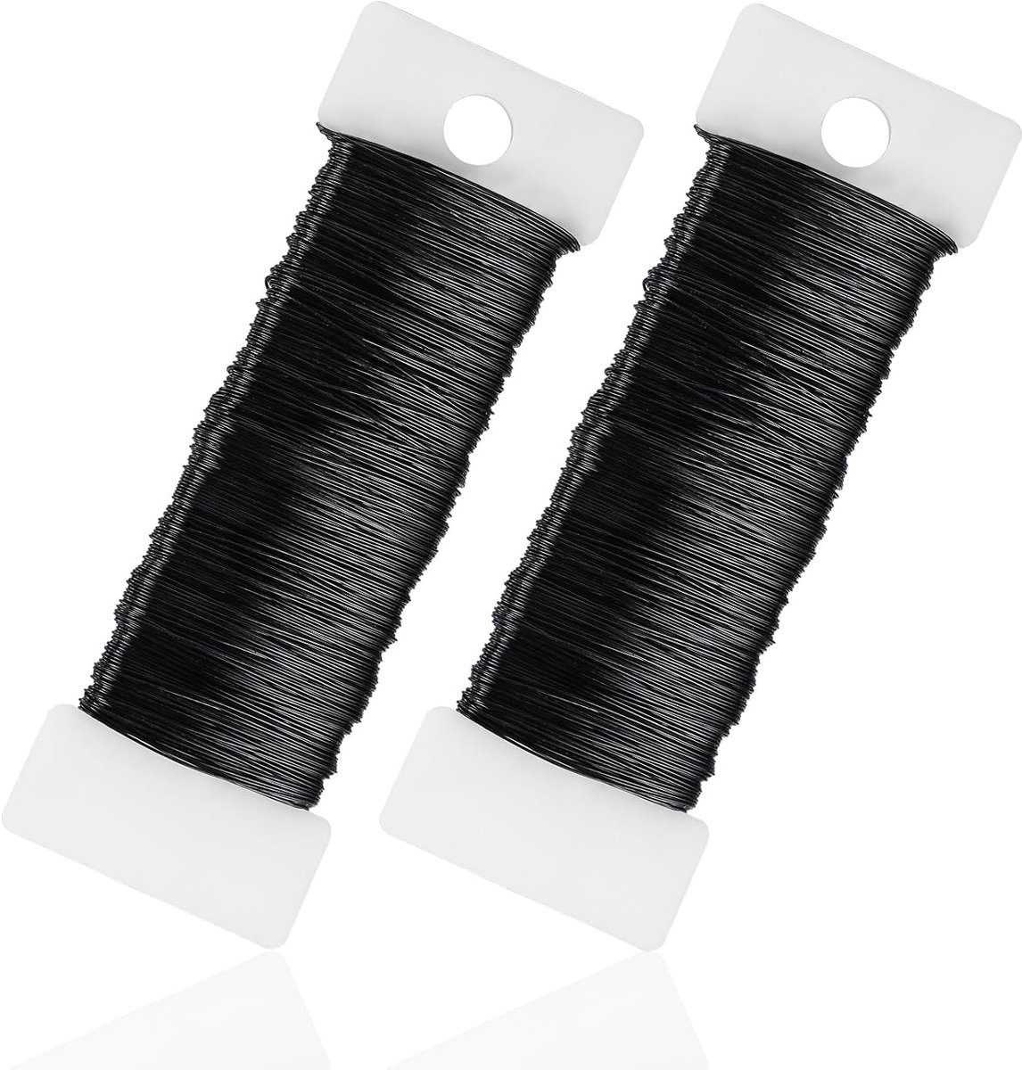Draad, 0,35 mm x 100 m, zwart, draad voor knutselen, sieradendraad, binddraad, bloemendraad, modelleerdraad, knutseldraden voor sieraden maken, knutselwerk