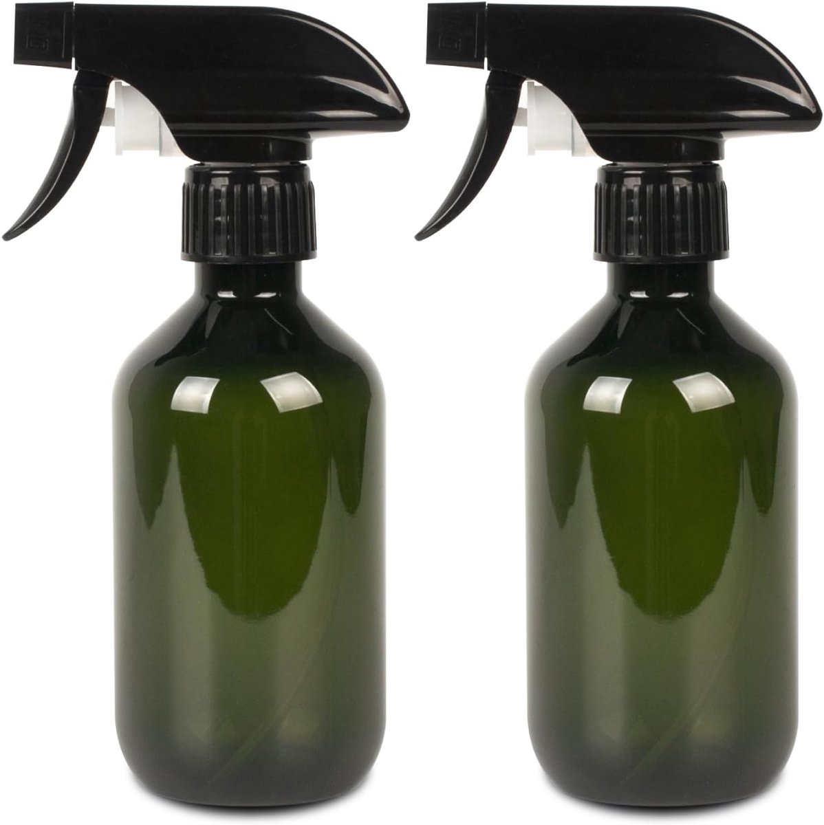 Spuitfles voor haar, 2 stuks, 300 ml spuitflessen, waterspuitfles voor planten, verstuiver, spuitflessen om te vullen, waterspuitfles, plantensproeier voor huis en tuin, reinigingsmiddel (groen