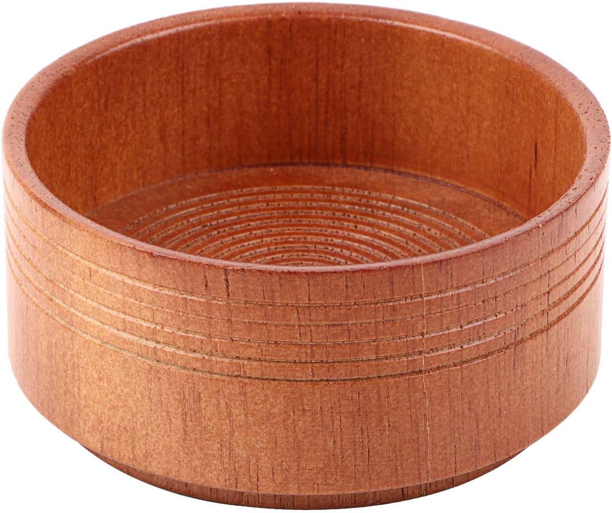 Scheerzeepkom voor mannen, Natuurlijke houten eik Scheerzeepbeker Scheerapparaat Scheermes Reinigingsschuimkom Baardverzorging Accessoires Gereedschap