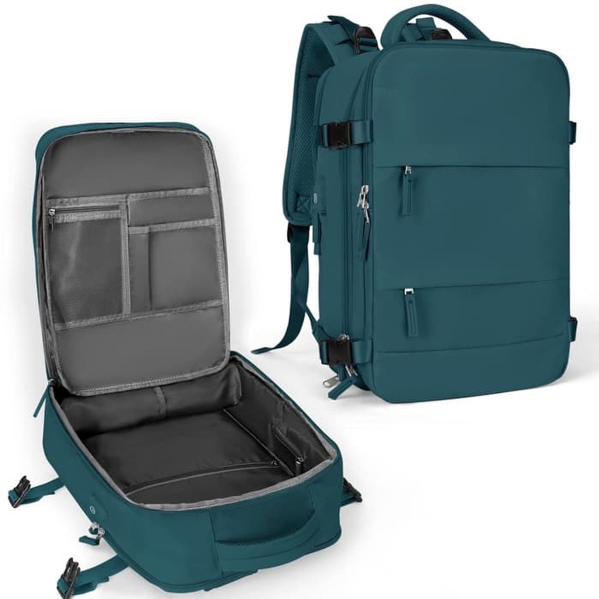 Rugzak - Reisrugzak - Handbagage - Unisex rugzak - Met laptopvak - Geschikt voor wandelen, buitenactiviteiten en