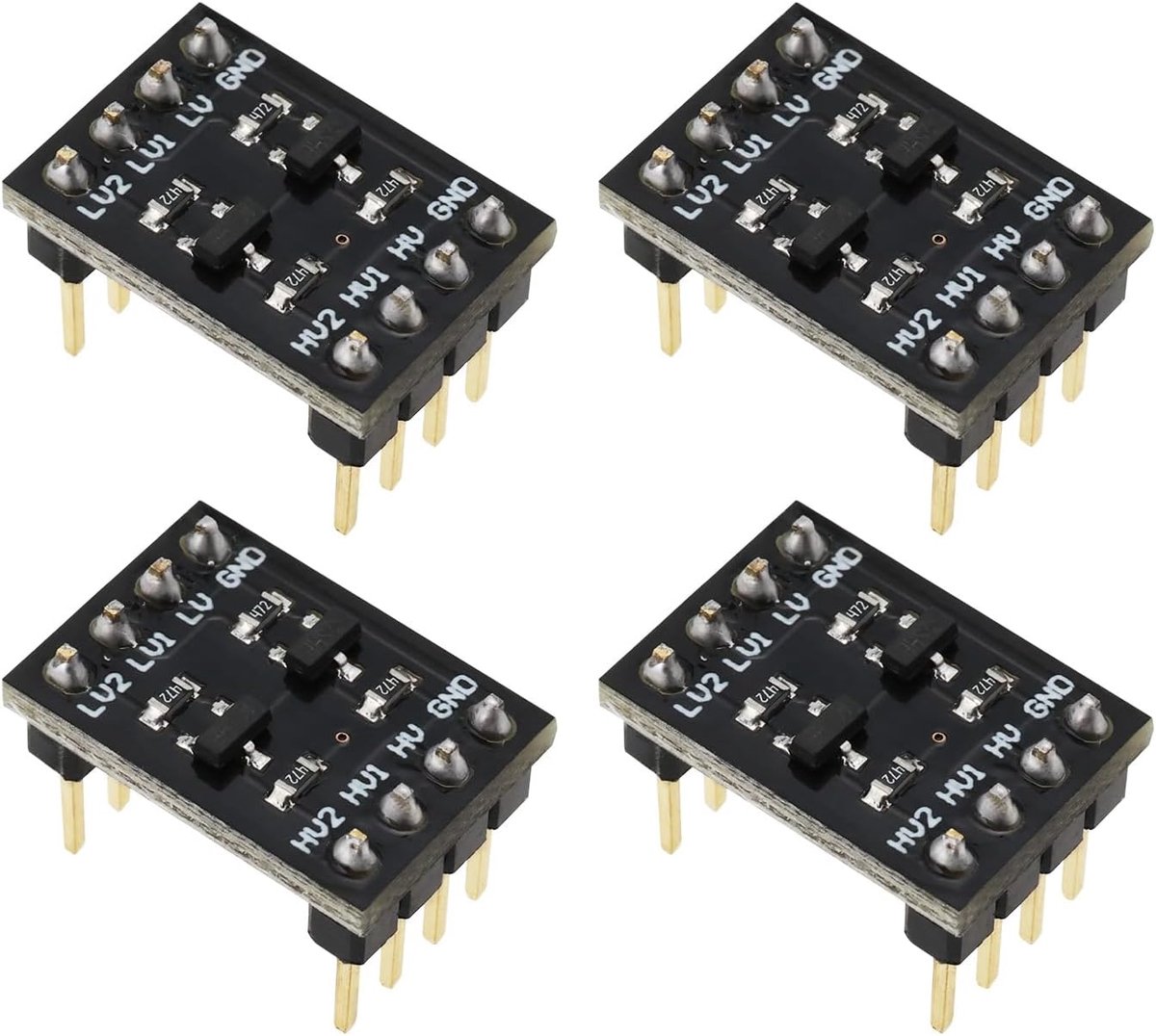 4 Stks Logic Level Converter 2 Kanaals Bi-directionele Shifter I2C 3.3V-5V Compatibel met Ard-uino Nano R3 Compatibel met Nano 33 IoT