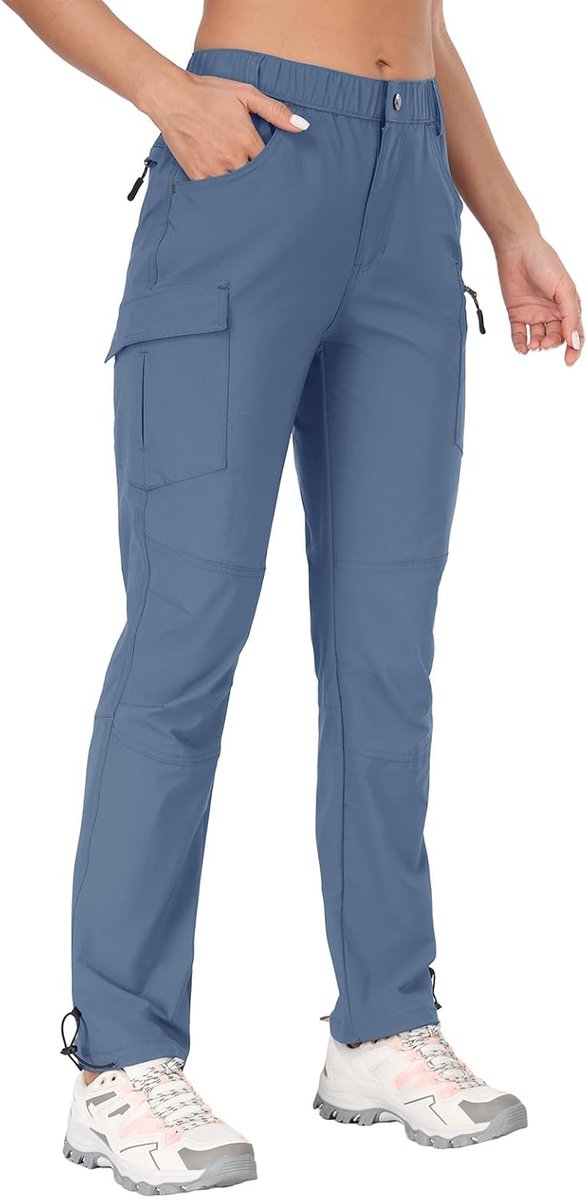 Wandelbroek voor Dames Sneldrogend Outdoor Camping Capris Waterafstotend UPF 50 met Ritszakken