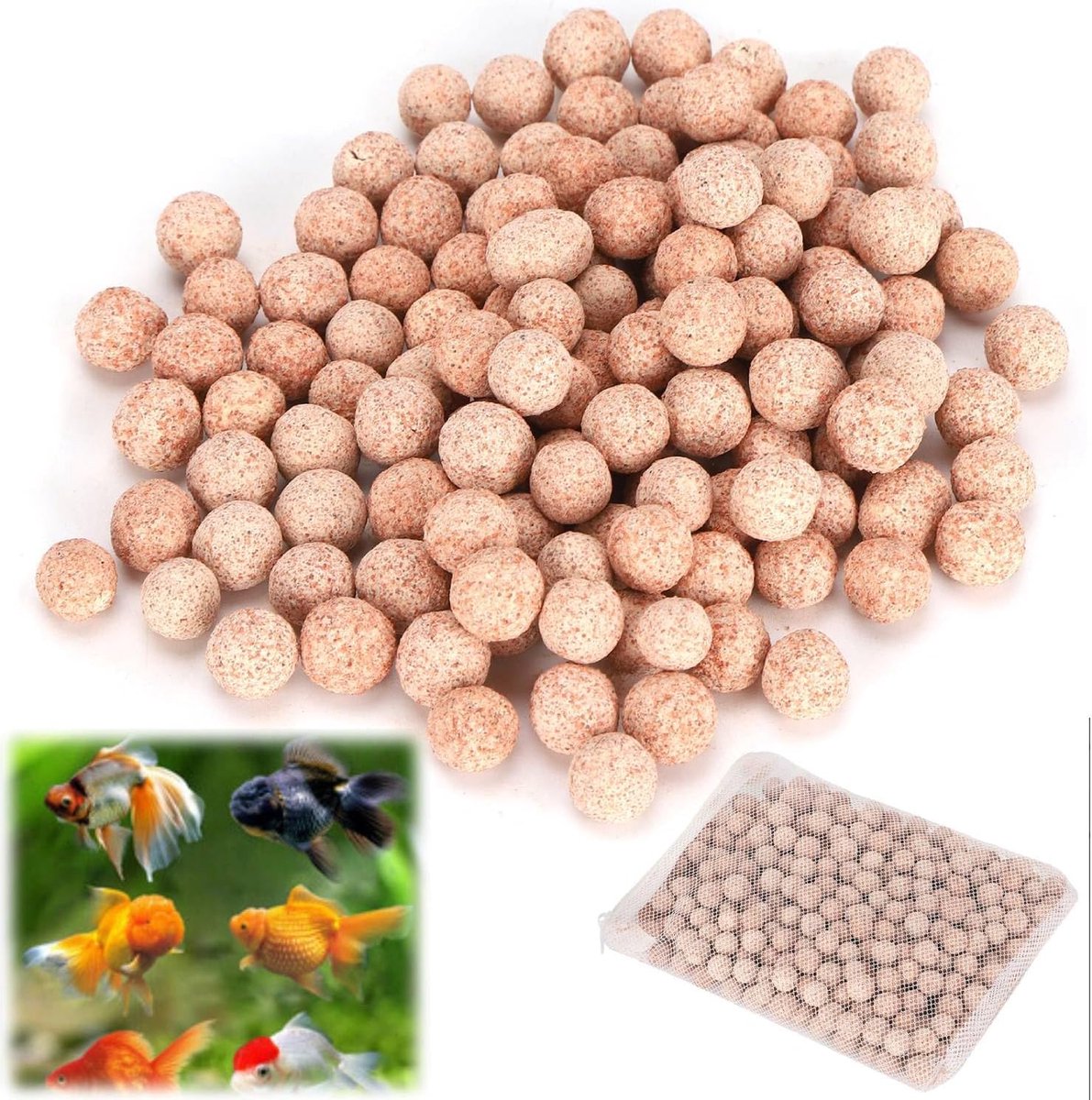 Nano Hollow Quartz Ballen, Effectieve Waterzuivering en pH Stabilisatie Bio Filtratieballen voor Aquarium Vissentank Filter