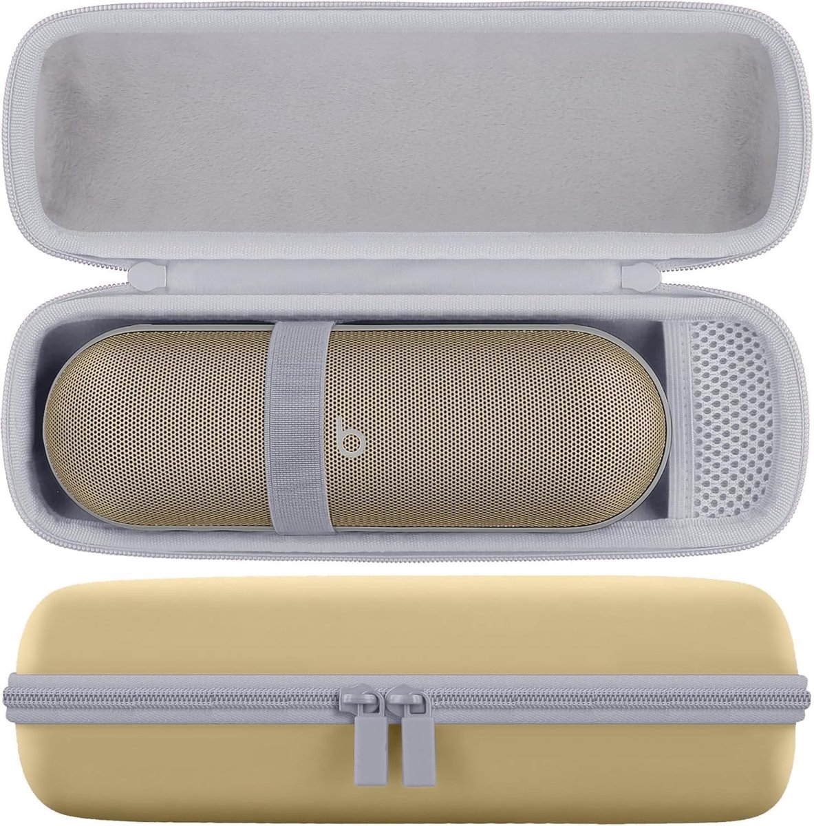 Duurzame Hardcase voor Draagbare Bluetooth Speaker, Waterdichte Bescherming met Houder en Schouderband, Ideaal voor Reizen en Outdoor Gebruik
