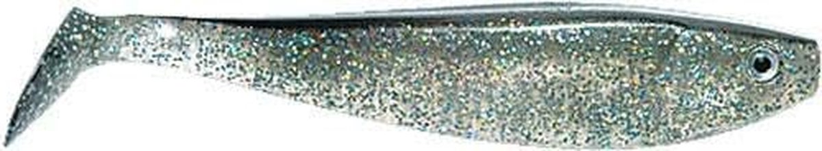 Zacht Kunstaas - Shad Lokaas - Roofvissen Vissen - Gedetailleerd Design - 22cm - Zilver Zwart