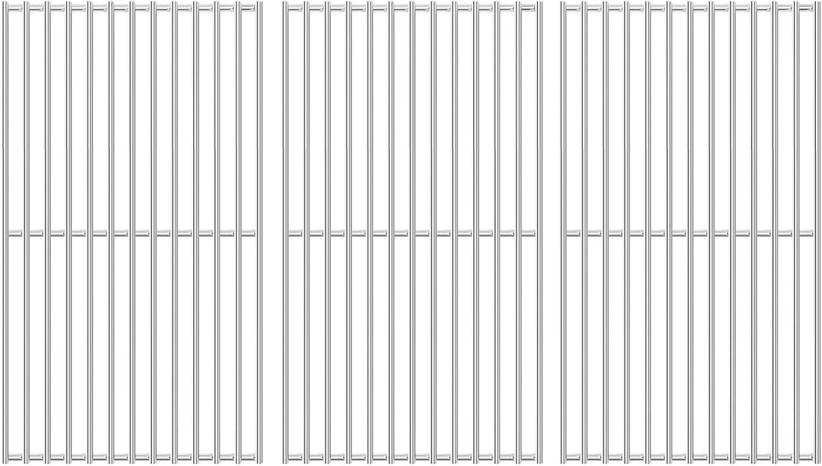 Denmay 41.5 x 70.5 cm Stainless Steel Grill Grate for Burnhard Big FRED Gas Barbecue, Grill Grate for Taino Platinum - ShopVlot