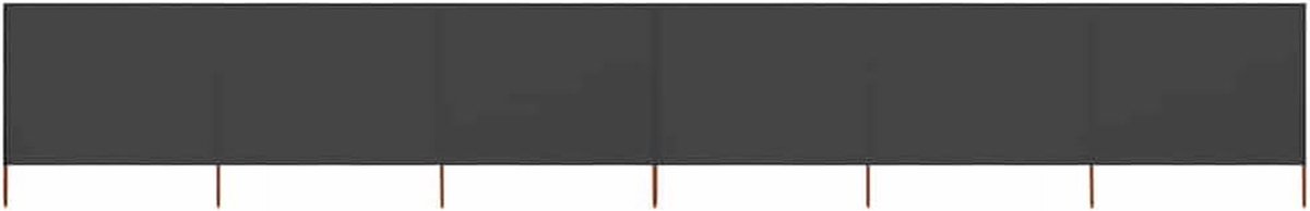 Opvouwbaar windscherm - Tuinscherm inkijk - Terras beschermen - Robuuste vliesstof - 800 x 120 cm - Antraciet