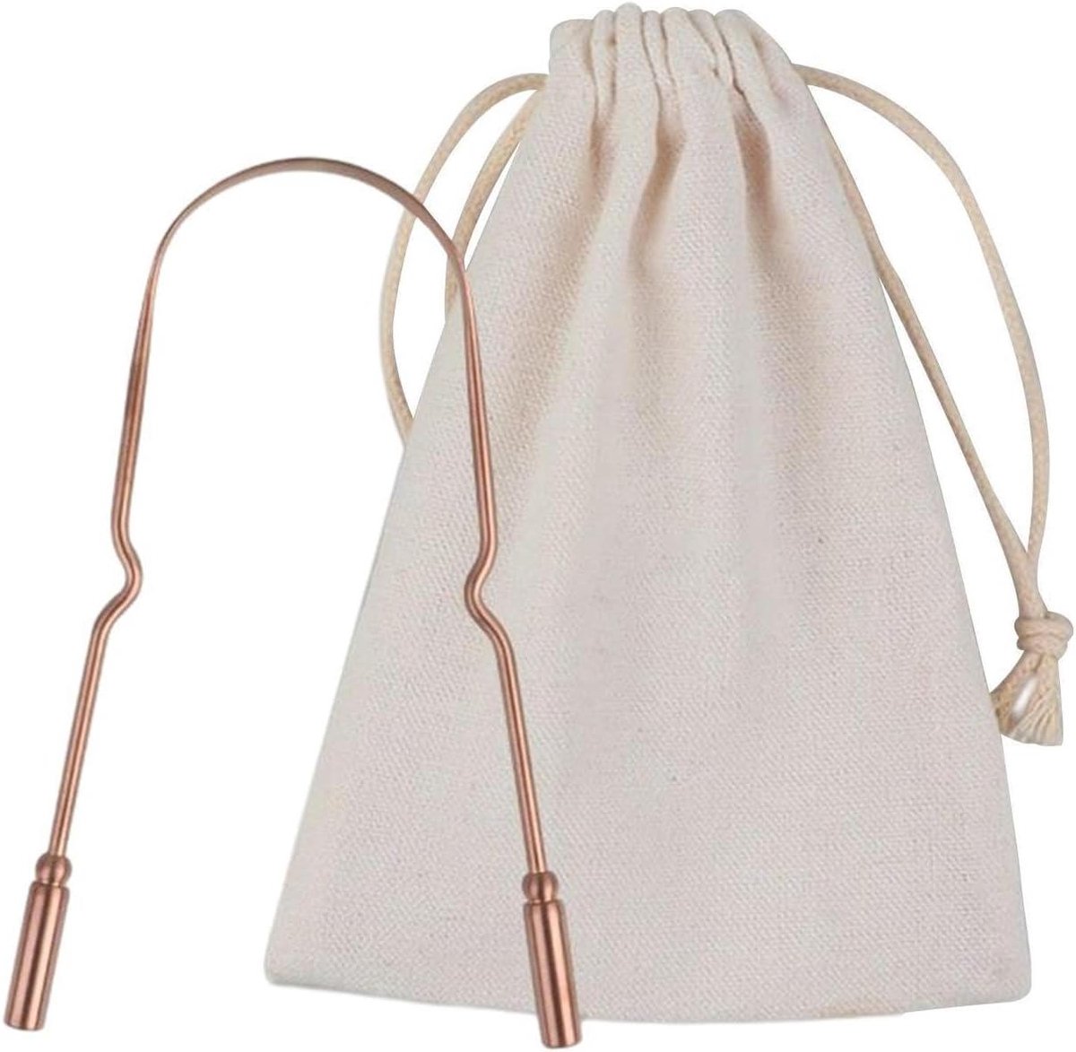 Tongschraper RVS - Mondhygiëne Tool - Frisse Adem - Ergonomisch Ontwerp - 162 cm - Zilver