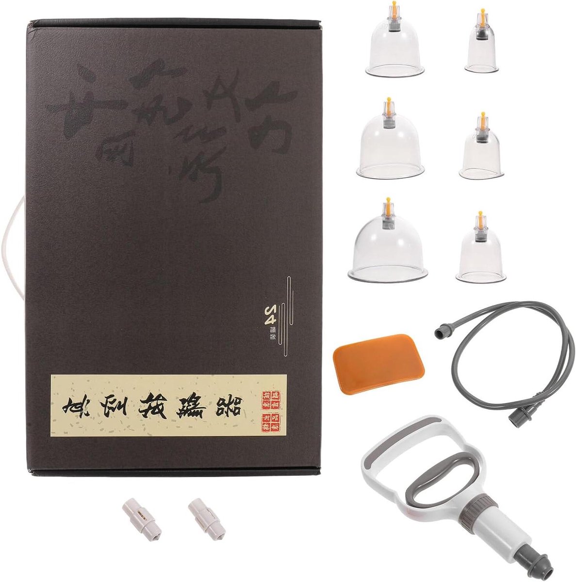 Cellulitis Vacuüm Cupping Set - Chinese Massage Cups - Lichaamstherapie - Handpomp Zonder Vuur