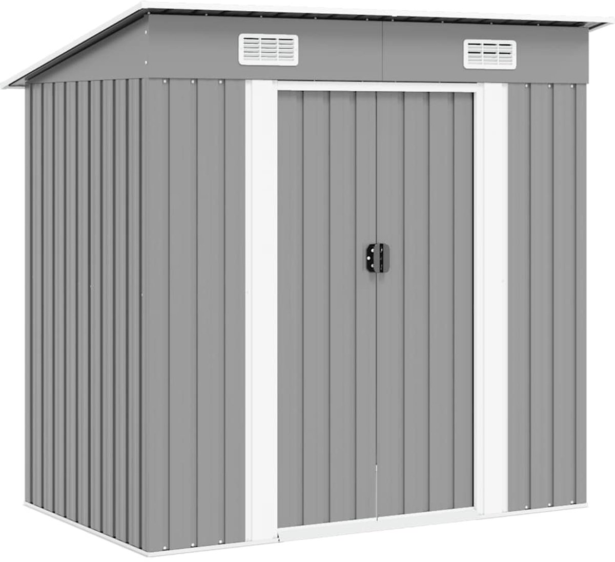 Tuinschuur - Fietsenhok - Stalling - Fietsberging - Huis - Overdekt - Fiets - Grijs - Scooter - Fiets