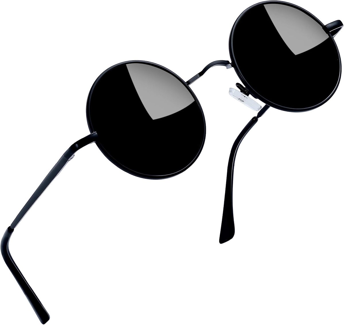 Ronde Zonnebril Heren Dames Gepolariseerde UV-Bescherming | Vintage Metalen Frame Hippie Zonnebrillen Mannen Vrouwen