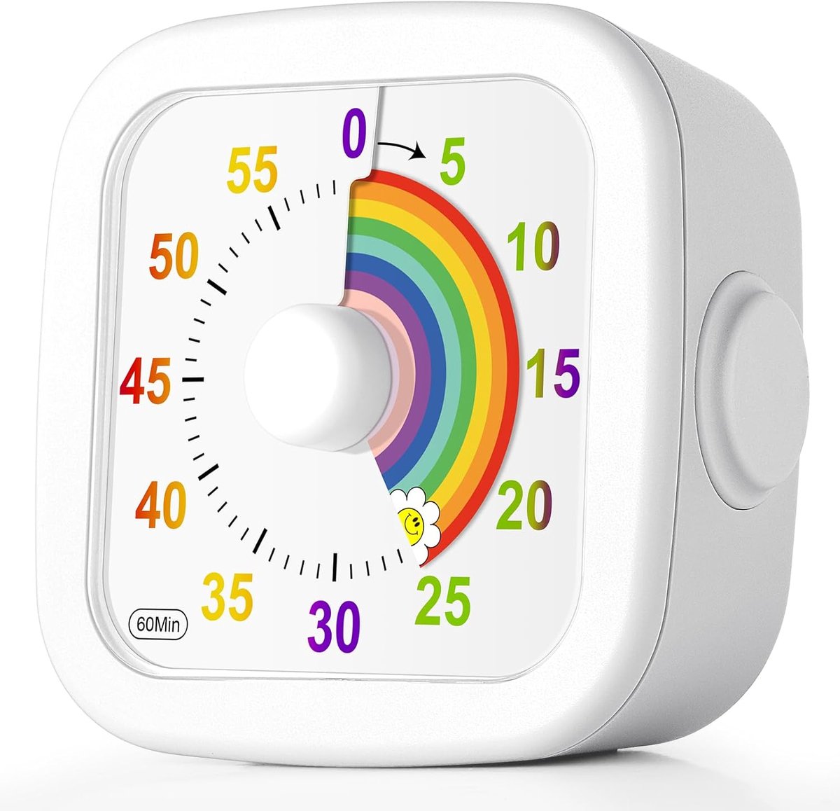 60 Minuten Visuele Timer, Visuele Kind Countdown Timers Met Silent Operation, Regenboog Patroon, Klaslokaal Keukentimers, Voor Bakken, Fitnessruimte