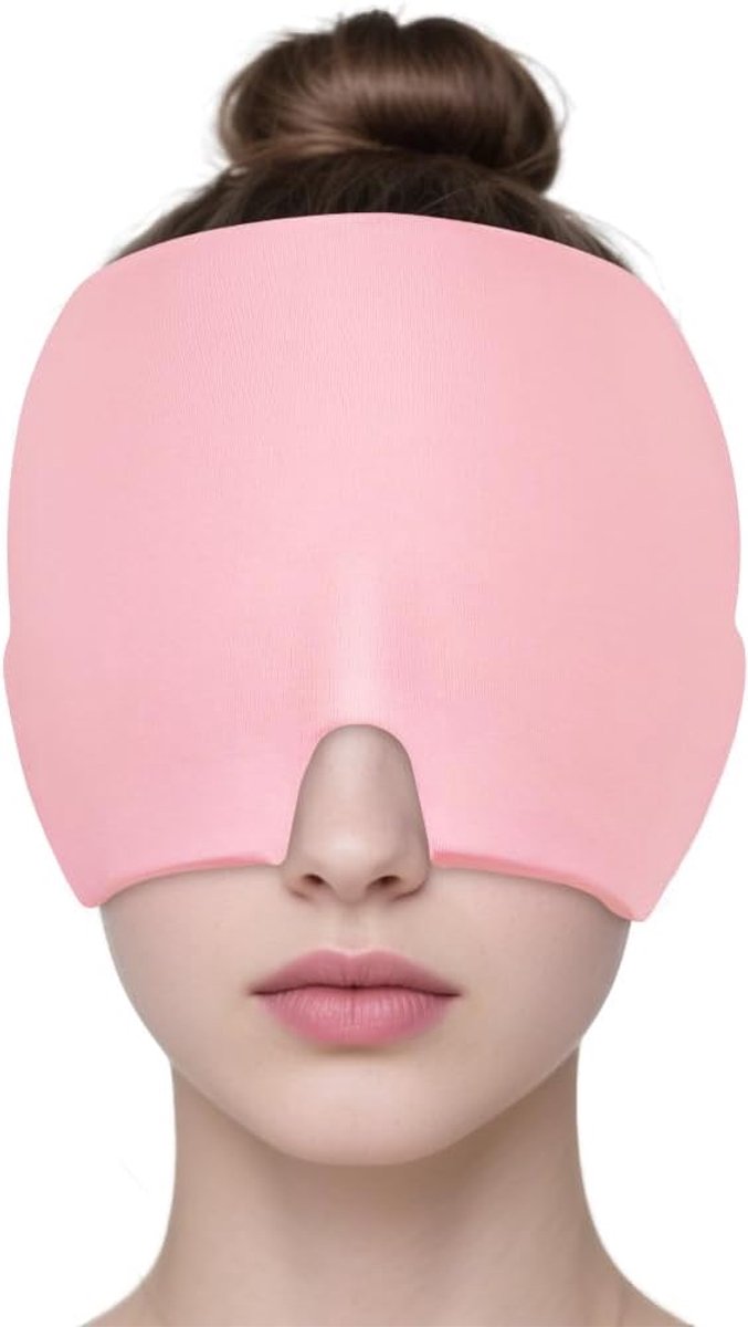 Migraine-hoed, 180° migrainemuts, reliëf, gelpet, herbruikbaar, migrainemasker en hoofdpijn, hoofdpijnverlichting hoed voor migraine en spanningsontlasting