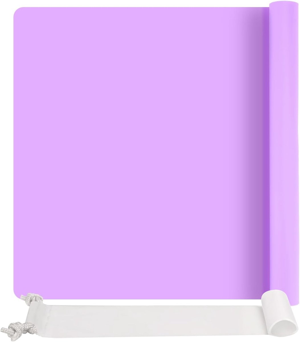SnelShoppen - Siliconen mat 70 x 50 cm voor epoxyhars, knutselonderlegger, multifunctionele antislip siliconen mat, schilderonderlegger voor kinderen