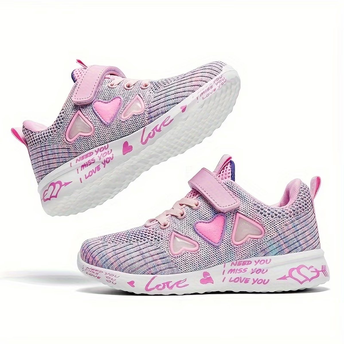 Currero Schoenen Meisjes Sneakers Comfortabel Wandelschoenen Casual Kinder Schoenen – 26.5 Roze