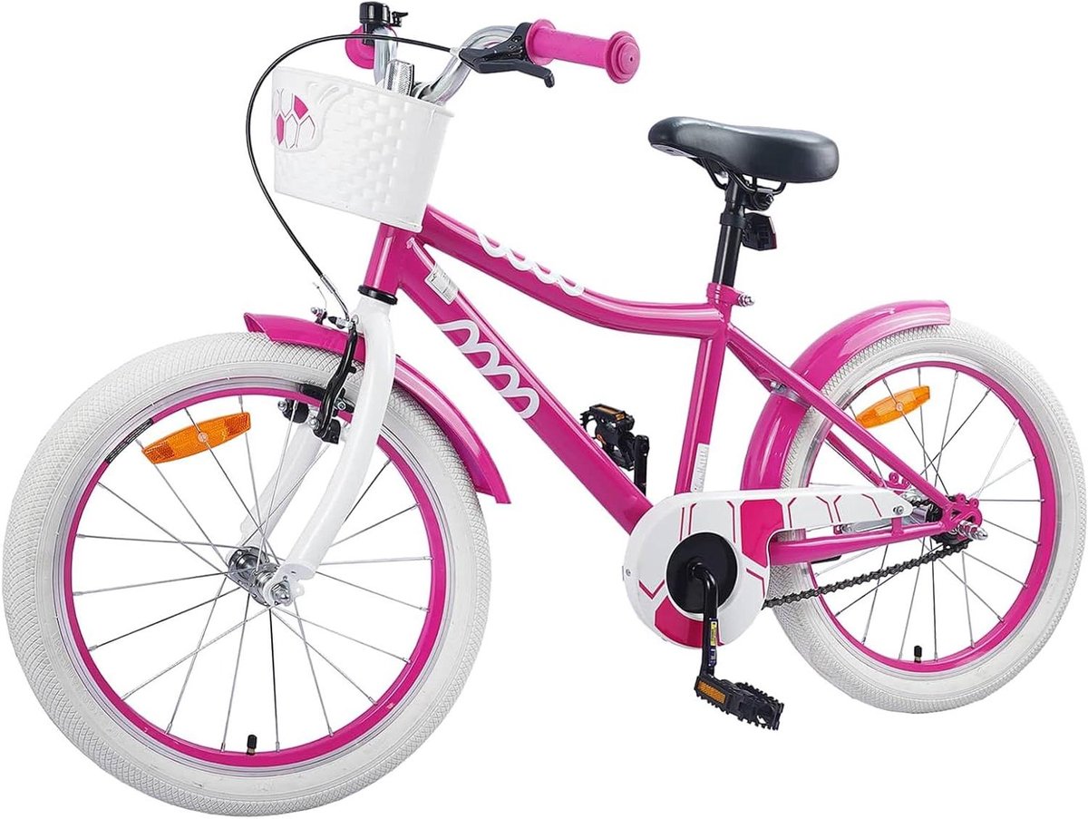 Kinderfiets sfiets sfiets Fietsen Leren Verstelbaar Stuur Zadel 20 Inch Roze