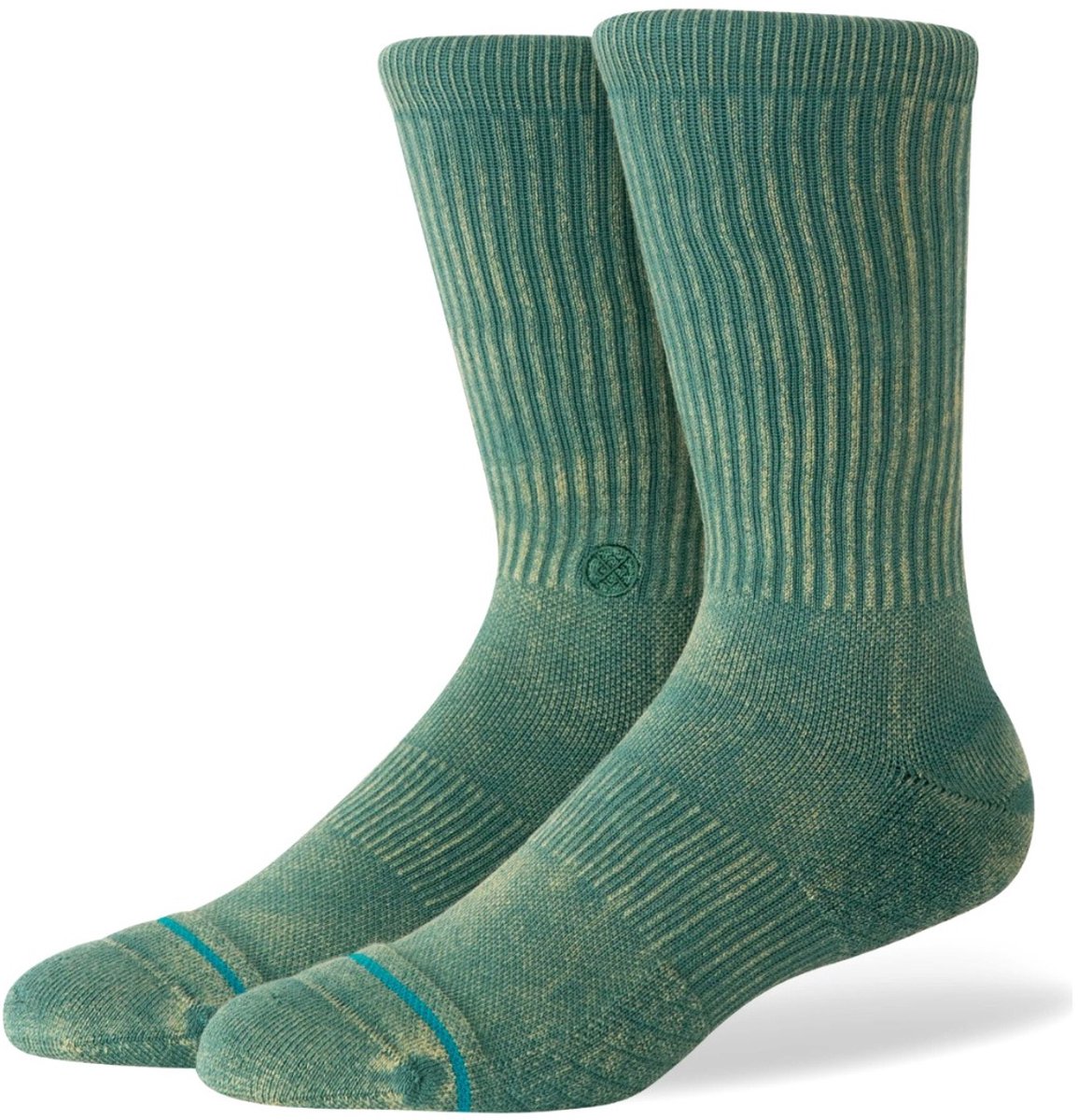 Stance unisex casual sokken signature wash crew groen