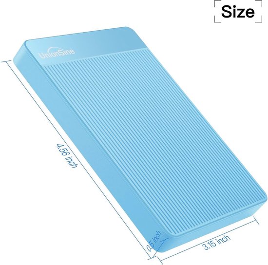 Externe Harde Schijf 500 GB - USB 3.0 HDD - Ultra Slim en Draagbaar - Plug & Play - Voor PC, Mac, PS4 en Xbox - Blauw — afbeelding 5