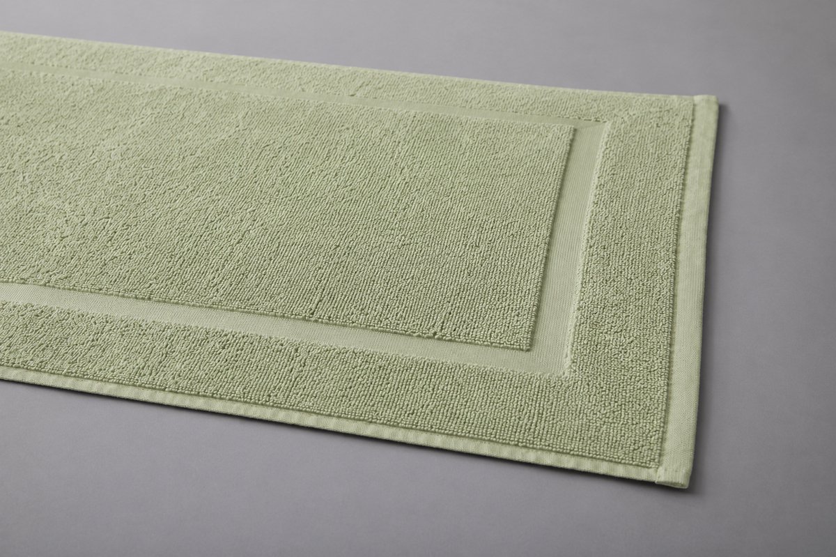 The Linen Room Badmat – 50 x 70 cm – Set van 2 – 100% Katoen – 850 GSM Dubbelgetwijnd 20/2 Garen – OEKO-TEX® – Extra Dik & Hoog Absorberend – Saliegroen