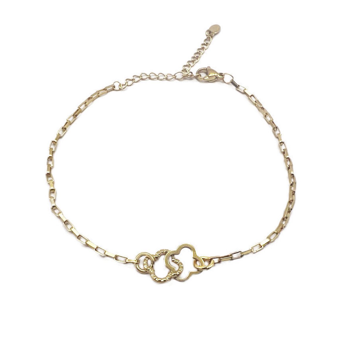 Armband Linked Lucky klaver - goud