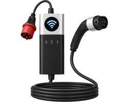 ThunderCord - 11kW - Mobiele lader type 2 - 7 meter - APP - Smart -Wi-Fi