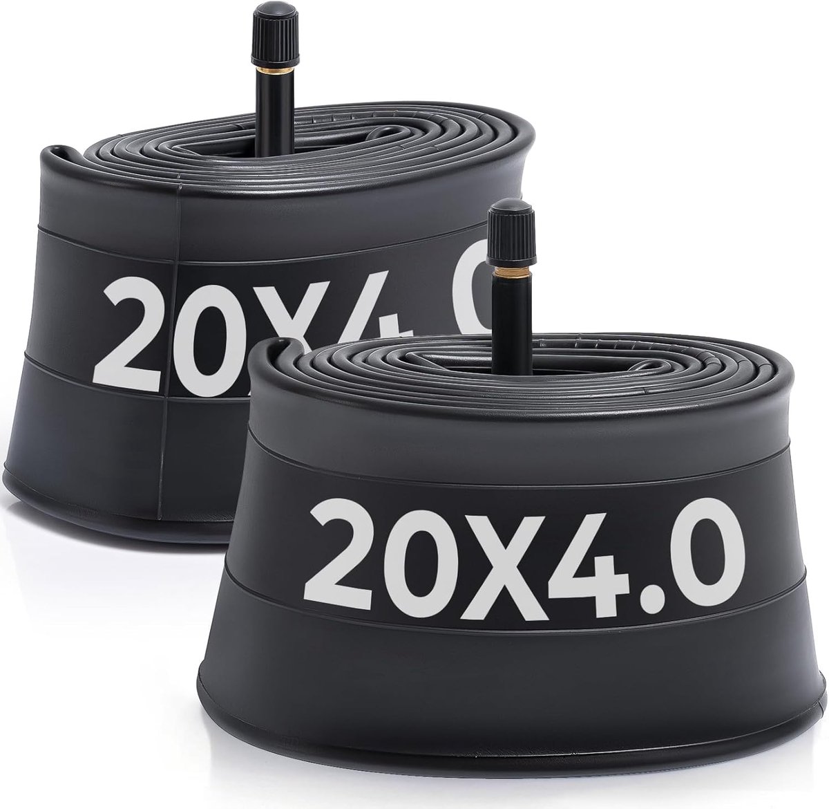 Fatbike Binnenband 20 x 4.0-4.5 Inch - Set van 2 - Schokdempend Butylrubber - 32 mm Schrader Ventiel