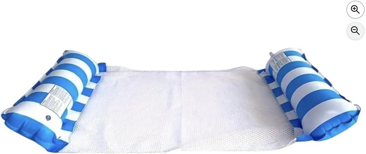 Opblaasbare waterhangmat, 4-in-1 opblaasbaar matras/ligstoel, geschikt voor volwassenen, badkuiphangmat/zwembadmatras, geschikt voor zwembaden.