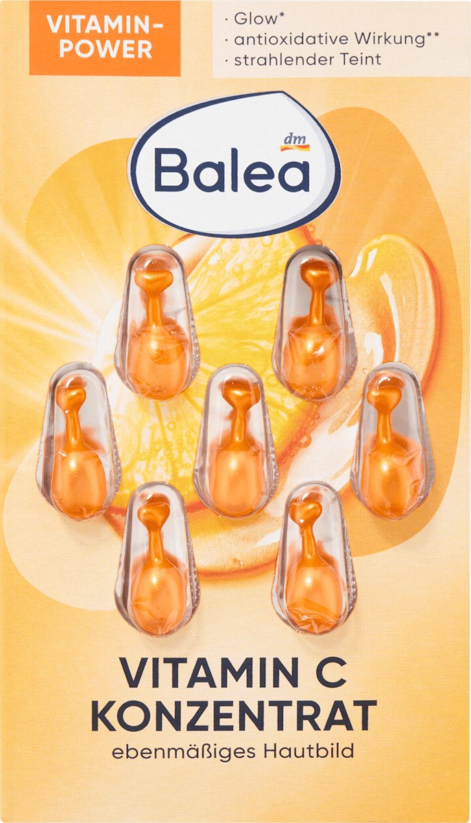Balea Vitamine C Gezichtsconcentraat – 7 Capsules