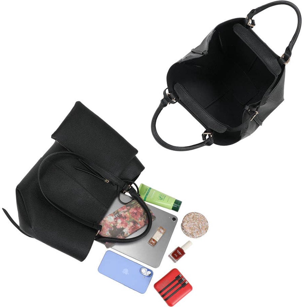 Sac Adriana – L’élégance qui vous suit partout- Gallantry - cuir - noir - femme