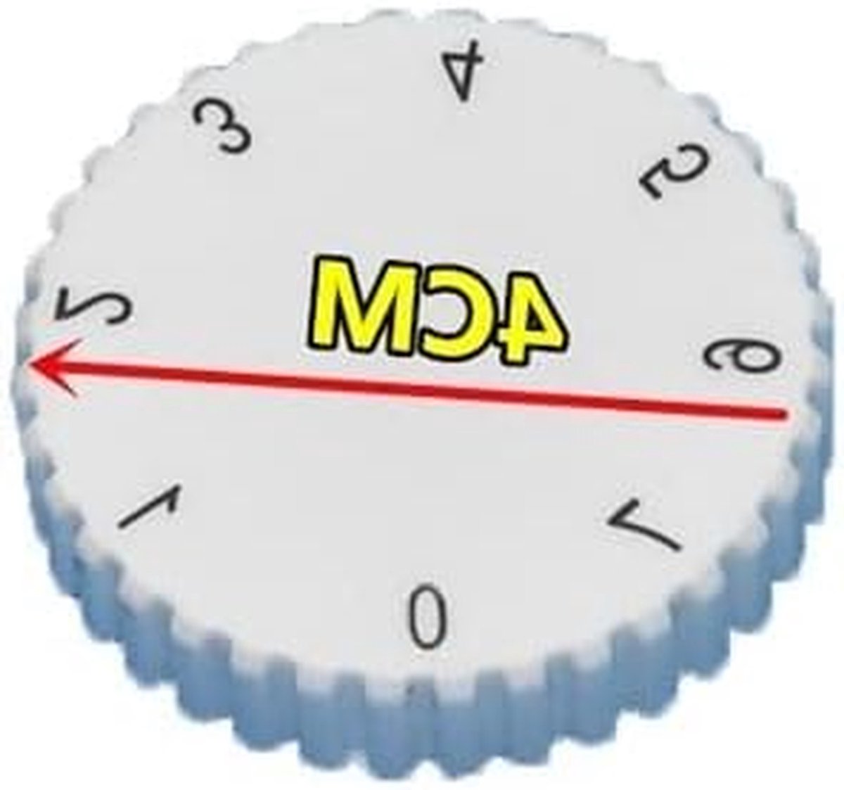 Temperatuurregeling Schakelaar - Thermostaat Knop - Koelkast Reparatie - Gemakkelijk Vervangbaar - 4 cm Diameter - Zwart