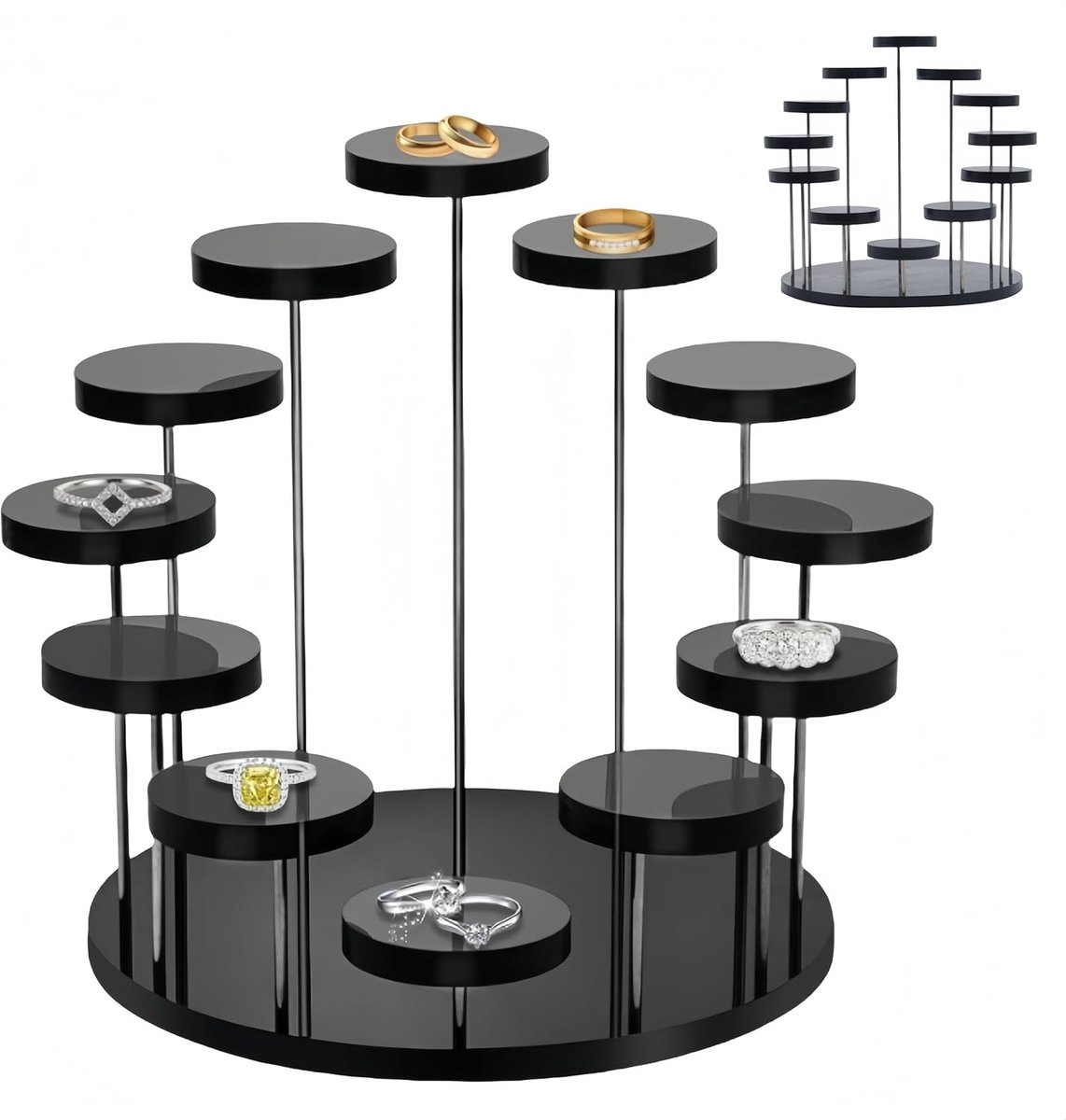 12 dieren acryl display anime-figuren cosmetica kunsthandwerk sieradenstandaard dessert cupcake standaard parfum organizer parfum organizer parfum rek muffin standaard rek voor presentatie