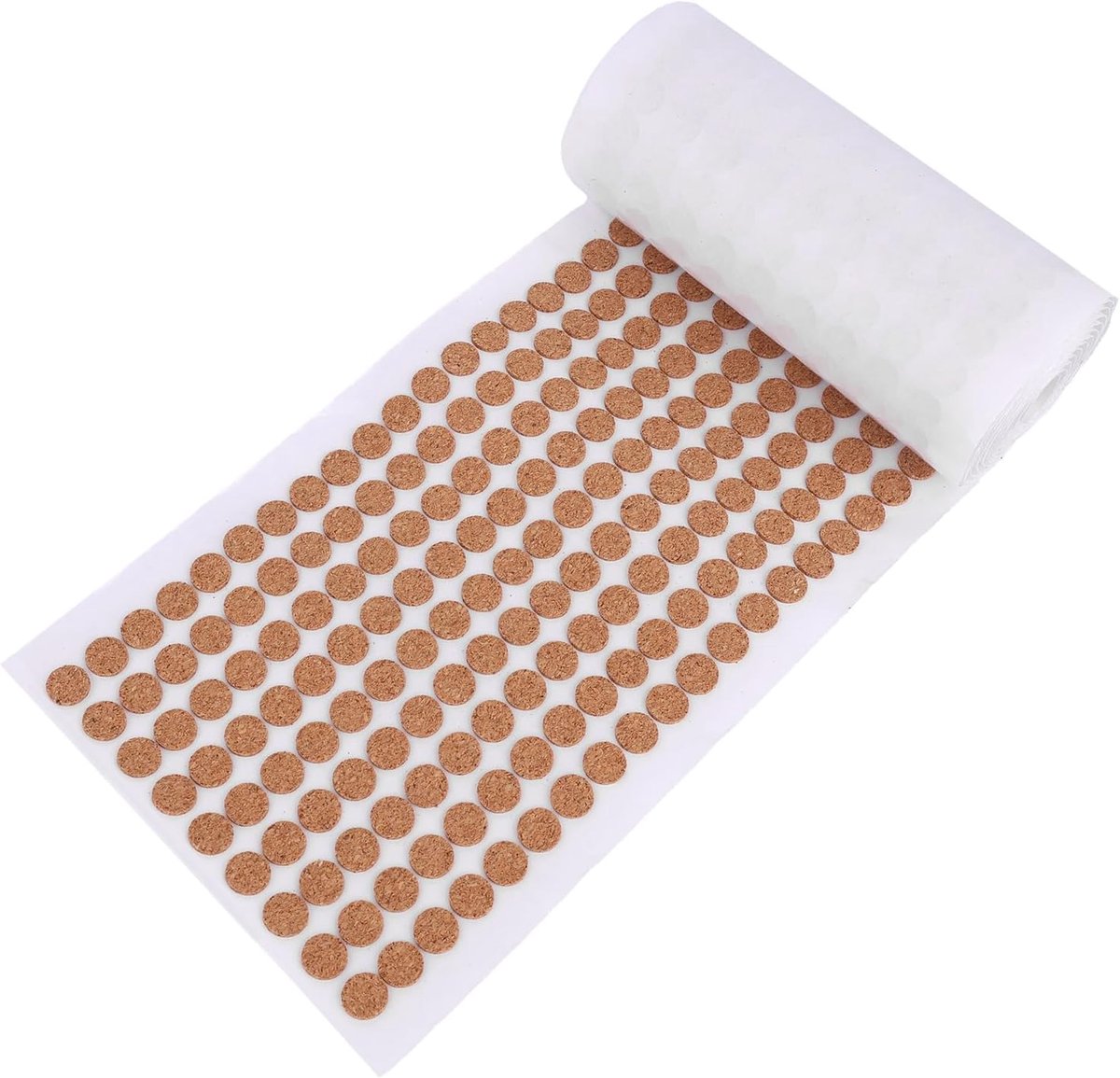 1400st Zelfklevende Kurken Pads, 1x0,15cm Ronde Beschermpads voor Kastdeuren Krasbestendige Meubelstickers voor Tafels Onderzetters Planten Knutselwerkjes Lades Tafels en Keuken