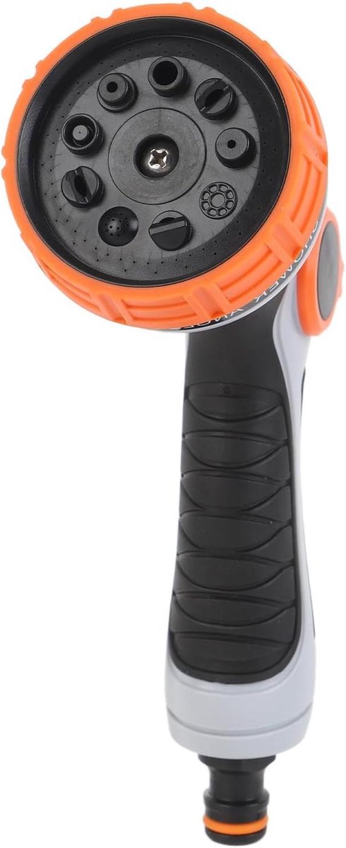 Watersproeikop - Tuinslangmondstuk - Gazon Bewateren - 9 Spuitpatronen - 21 cm - Grijs