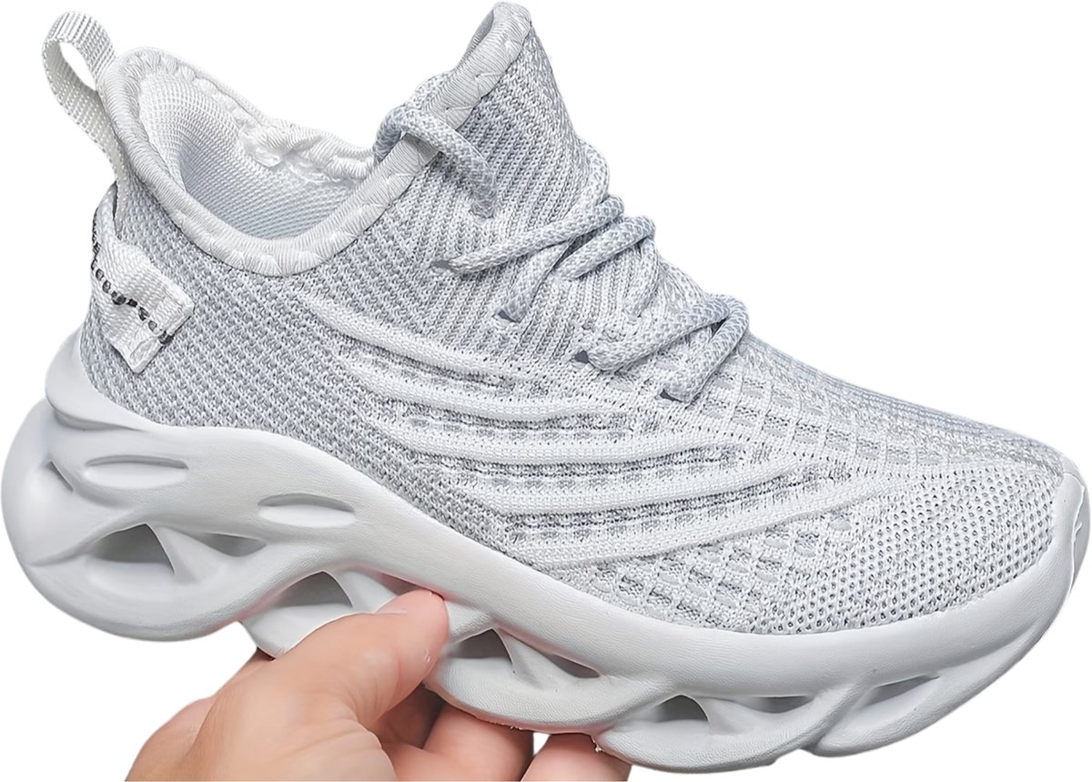 Currero Schoenen Meisjes Sneakers Comfortabel Wandelschoenen Casual Kinder Schoenen 32.5 Wit