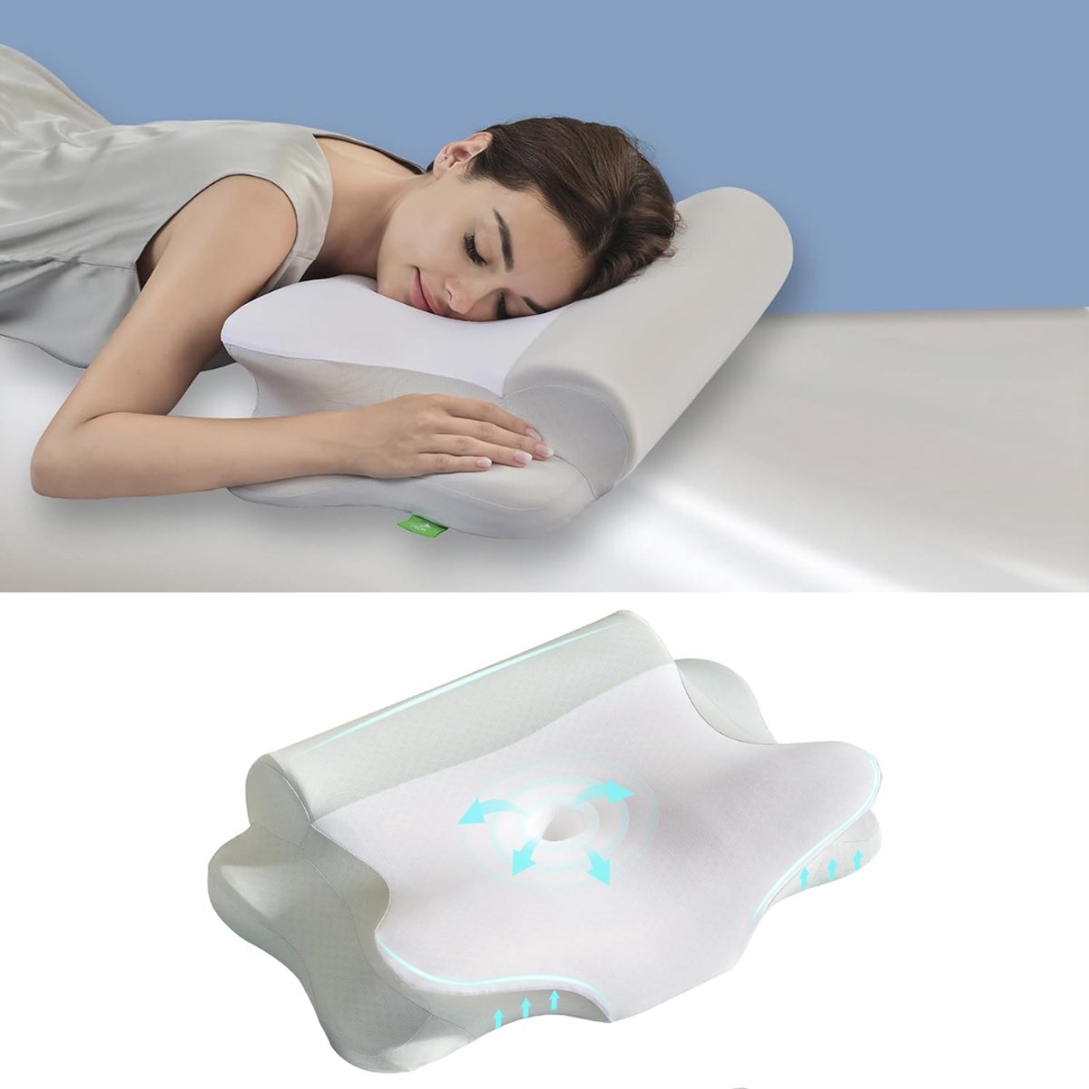 Zavio® Anti Snurk Kussen - Apneu Producten - Hoofdkussen Nekpijn