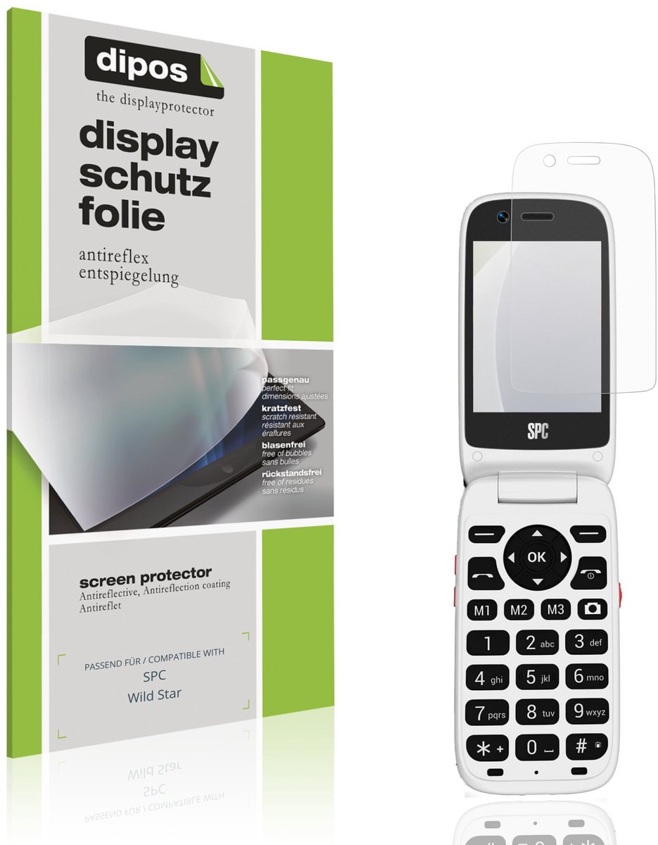 dipos – 4x Matte Beschermfolie geschikt voor SPC Wild Star | Krasbestendige & antireflecterende Screenprotector Ultra-Thin
