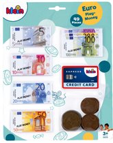 Klein Toys - Euro speelgeld - incl. creditcard, muntgeld en biljetten - meerkleurig