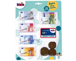 Klein Toys - Euro speelgeld - incl. creditcard, muntgeld en biljetten - meerkleurig