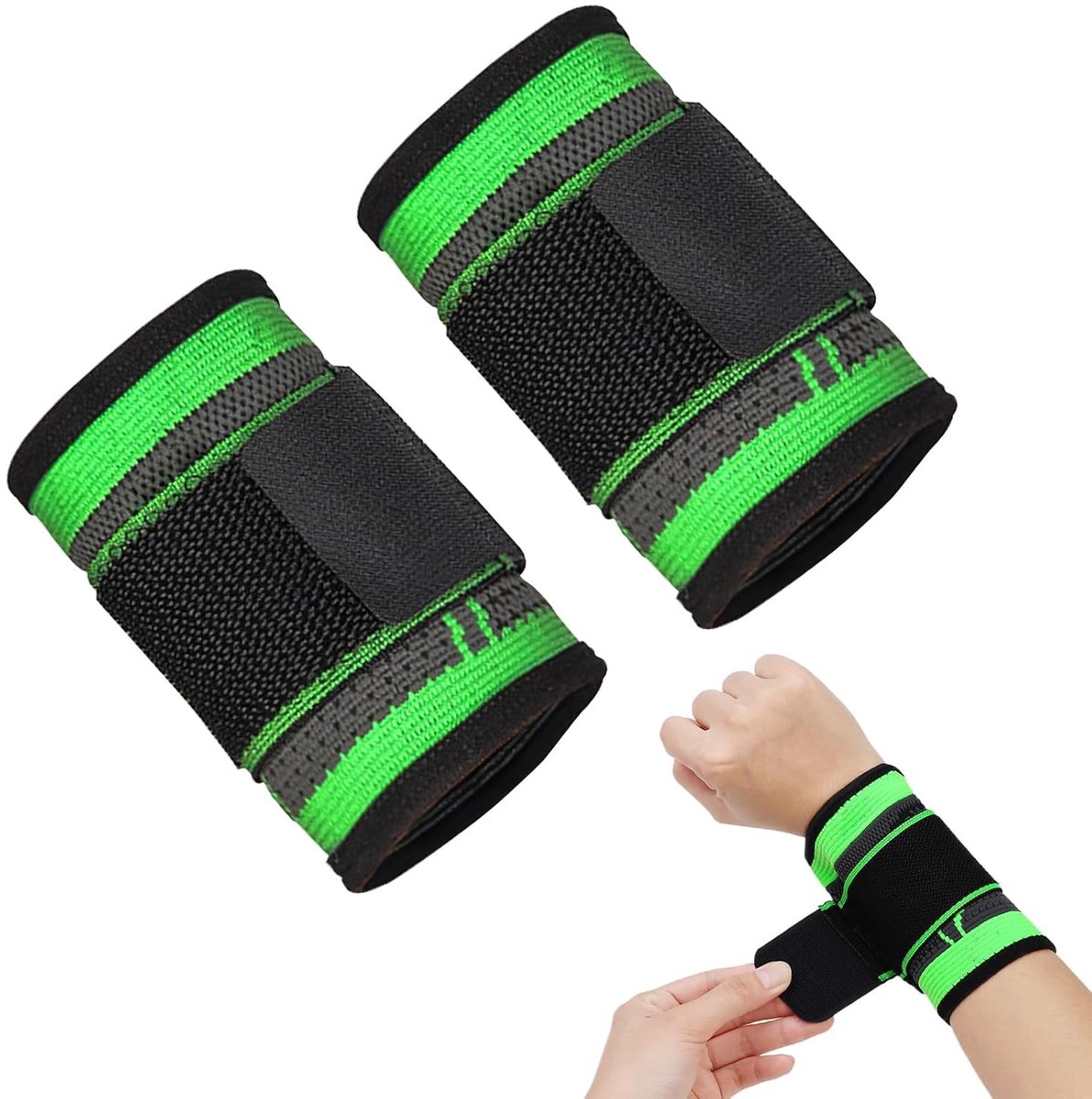 Verstelbare Polsbanden voor Gewichtheffen, 2-Pack, Ideaal voor Fitness Training en Spieropbouw
