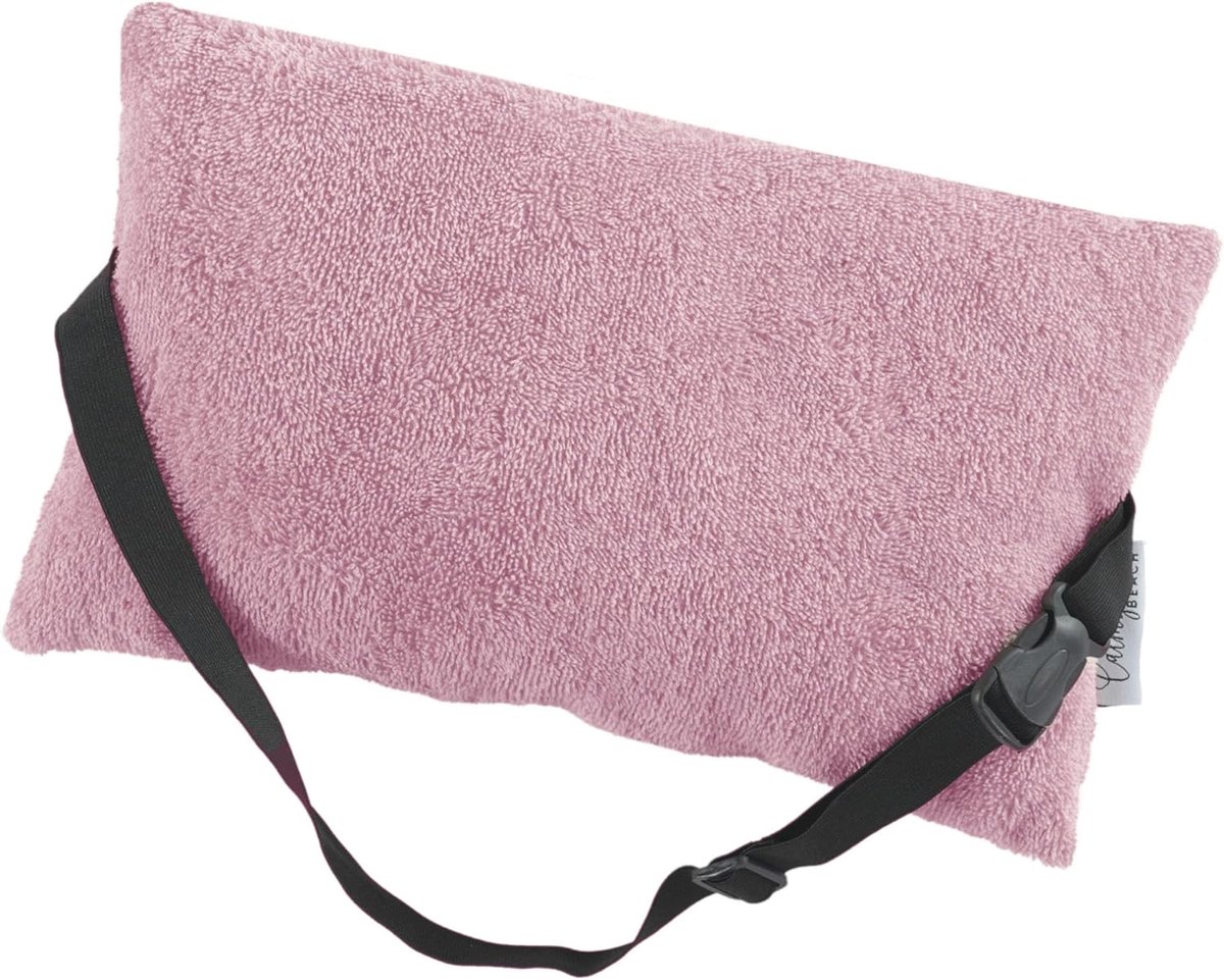 Relaxkussen 32 x 20 cm - terrycloth hoes - verstelbaar - perfect voor op het strand - ShopVlot