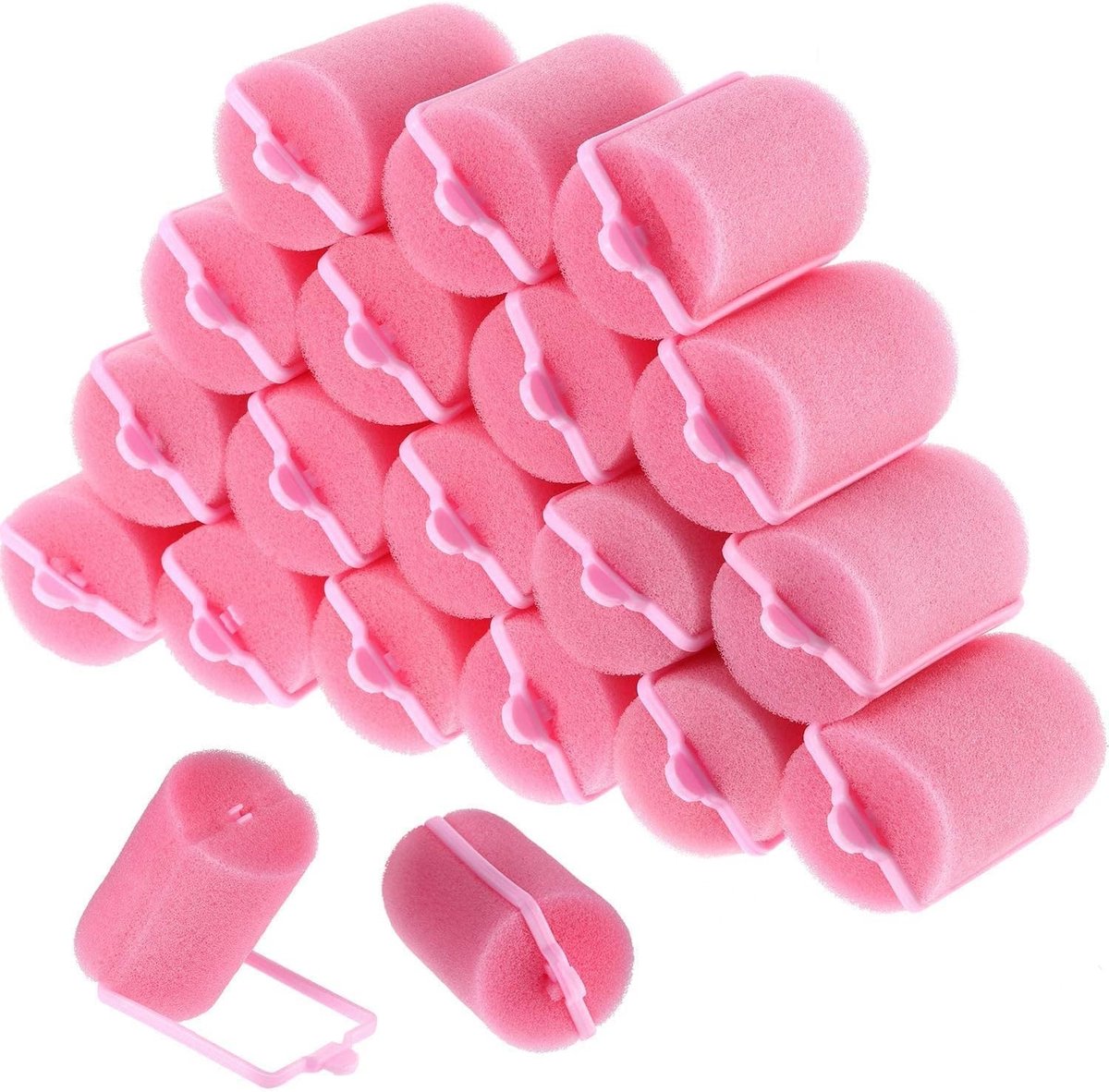 Zachte schuim haarrollers van 40 mm - 18 stuks voor vrouwen en kinderen, ideaal voor krullen en volume