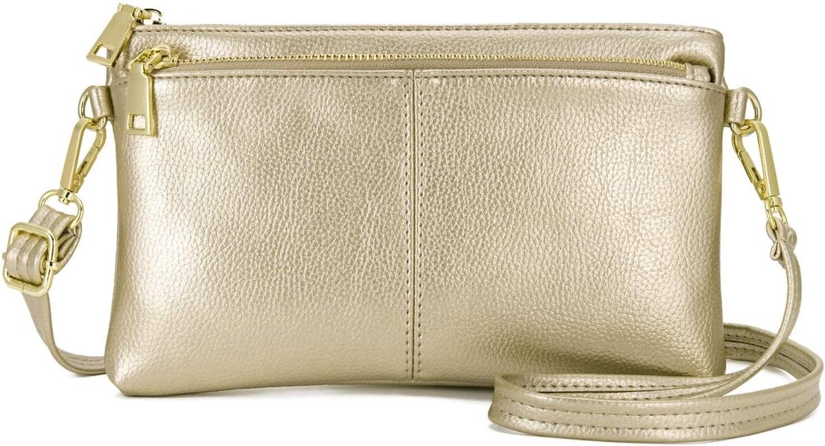 lederen crossbody tassen voor vrouwen, dames kleine schoudertas portemonnees multi pocket cross body portemonnee