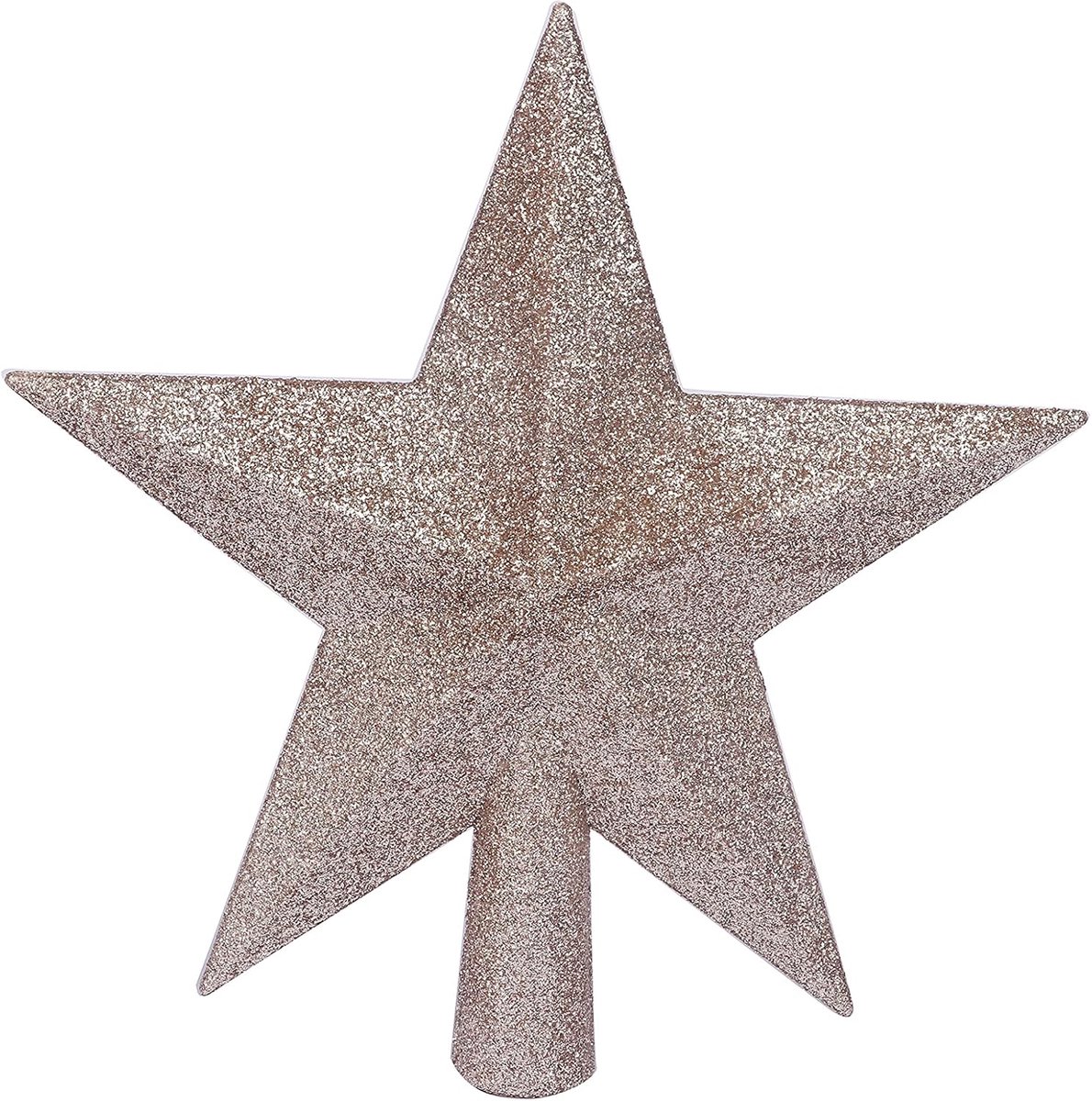 Glitter Ster Boom Topper 25,5 cm Kerst Decoratie-Champagne