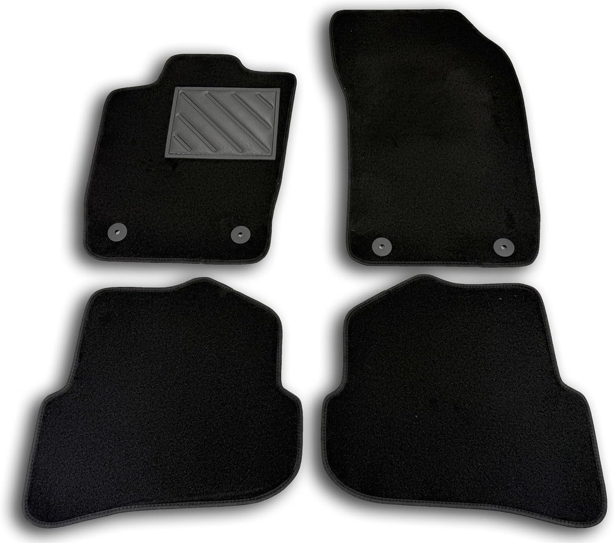 Vloermatten Audi A1 vanaf 2010 - perfecte pasvorm antislip PVC hakbeschermers Fix-verankering