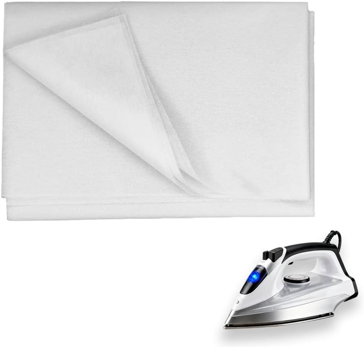 1* 4m witte smeltbare interfacing, 30g/㎡ Iron On Interfacing Lichtgewicht, smeltbare interface voor naaien, enkelzijdige opstrijkbare interface, kan worden gebruikt voor quilten, knutselen en
