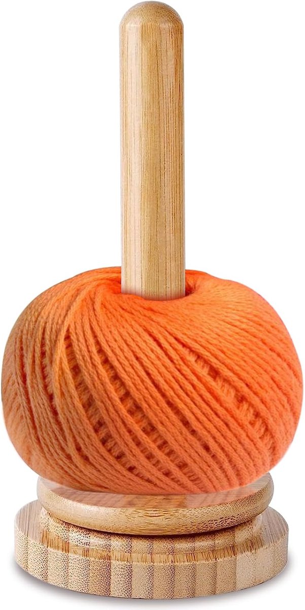 Garenhouder, wol, wolwikkelaar, hout, draaibare wolwikkelaar met kogellagers, wolwikkelaar, garenrolhouder, wollen rolhouder voor breiliefhebbers